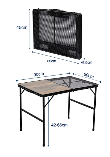 طاولة رحلات صغيرة TABLE 60*90 NET+PLATE