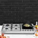 موقد غاز وكهرباء منضدي بلت ان 90*60 GGC31036 