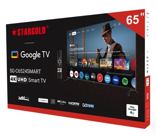 شاشة ستار جولد 65" SG-C6524SMART