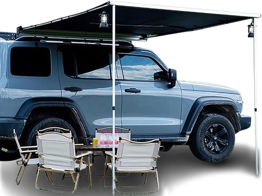 [T*B*N] مظلة رحلات للسيارة المنيوم  2.5*2.5 متر  AL BOX SIDE AWNING VIP